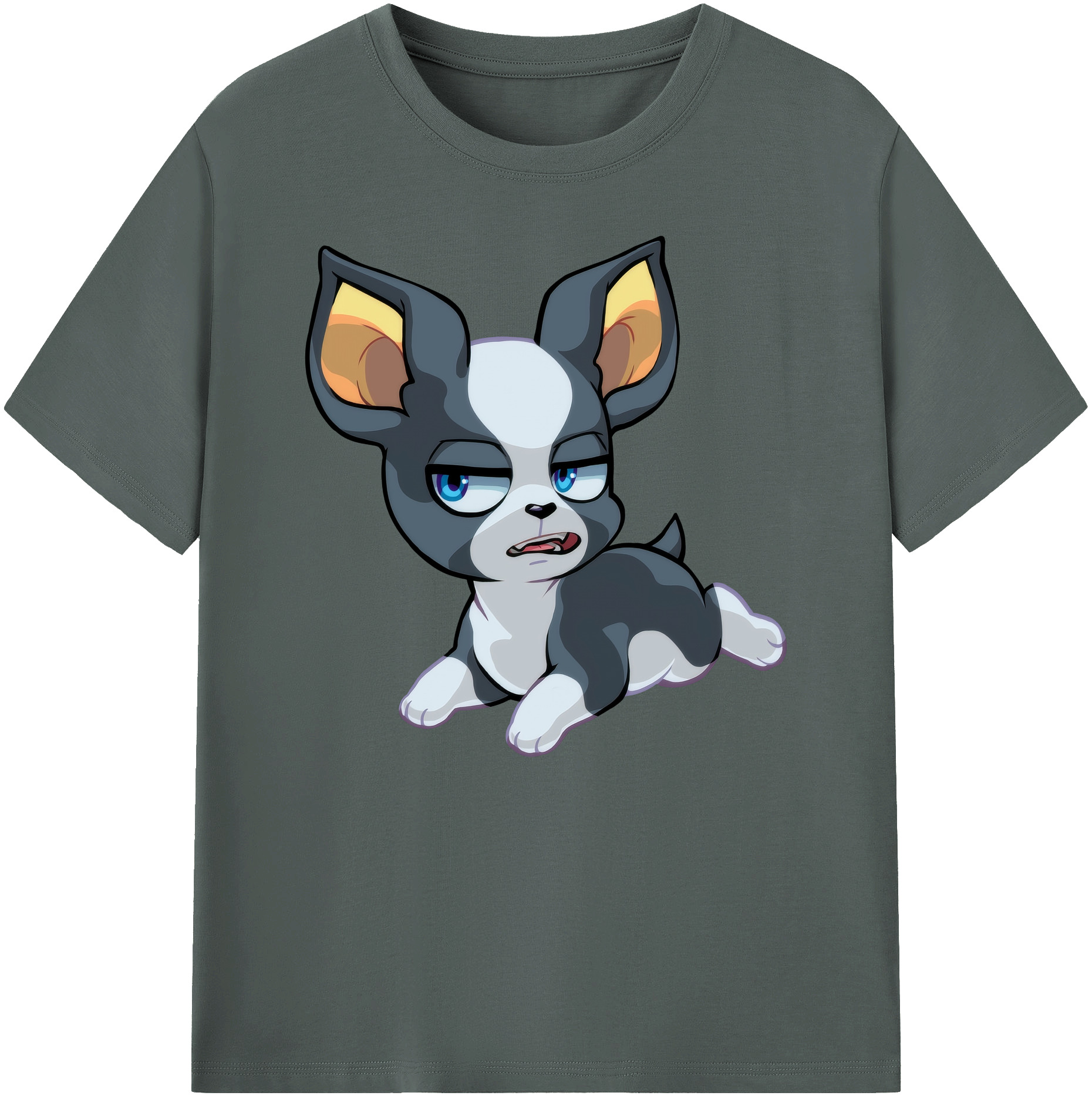 （画像用） ジョジョの奇妙な冒険 イギー JoJo's Bizarre Adventure Iggy 綿100％ メンズ半袖Tシャツ｜肌触りやわらか＆通気性
